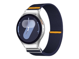 Pulseira De Nylon Elástica Ajustável Com Laço Único, Compatível Samsung Galaxy Watch Fe/ 7/ 6/ 5/ 4, Conforto Leve
