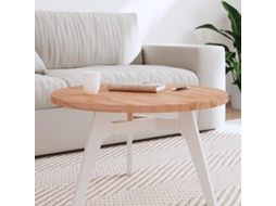 Vidaxl Tampo De Mesa Redondo Ø70x2,5 Cm Madeira De Faia Maciça