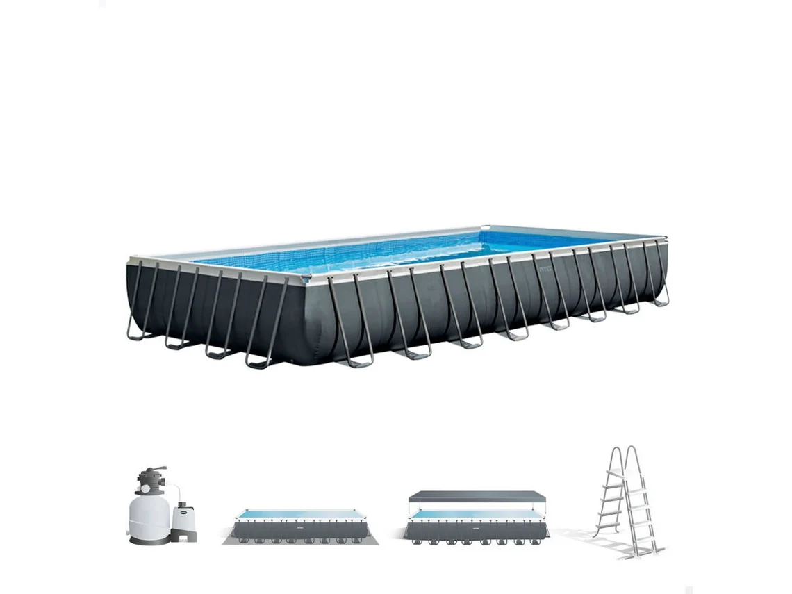 Piscina Tubular INTEX Ultra Frame con Bomba (54368L - 975x488x132cm)