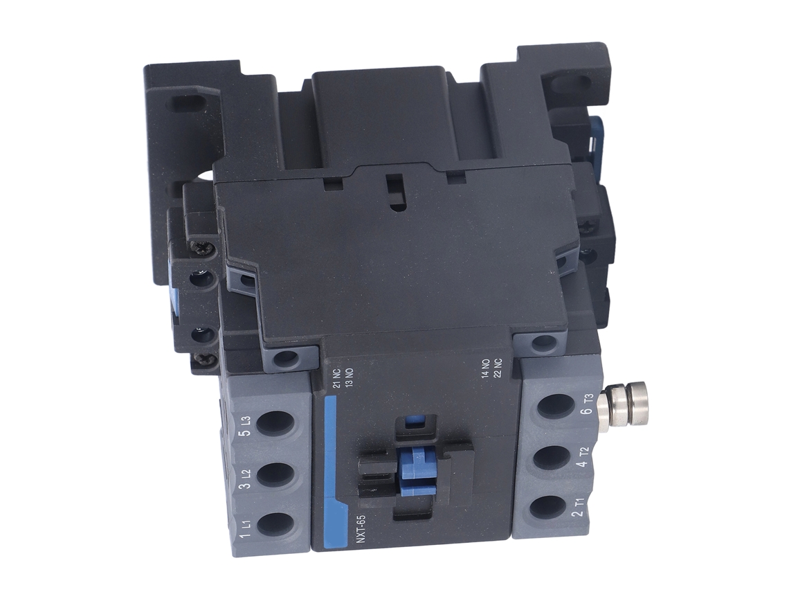 Contator CA 50 Hz Nxt-65 80 A em plástico termoendurecível PA66, função de comutação automática, trilho DIN