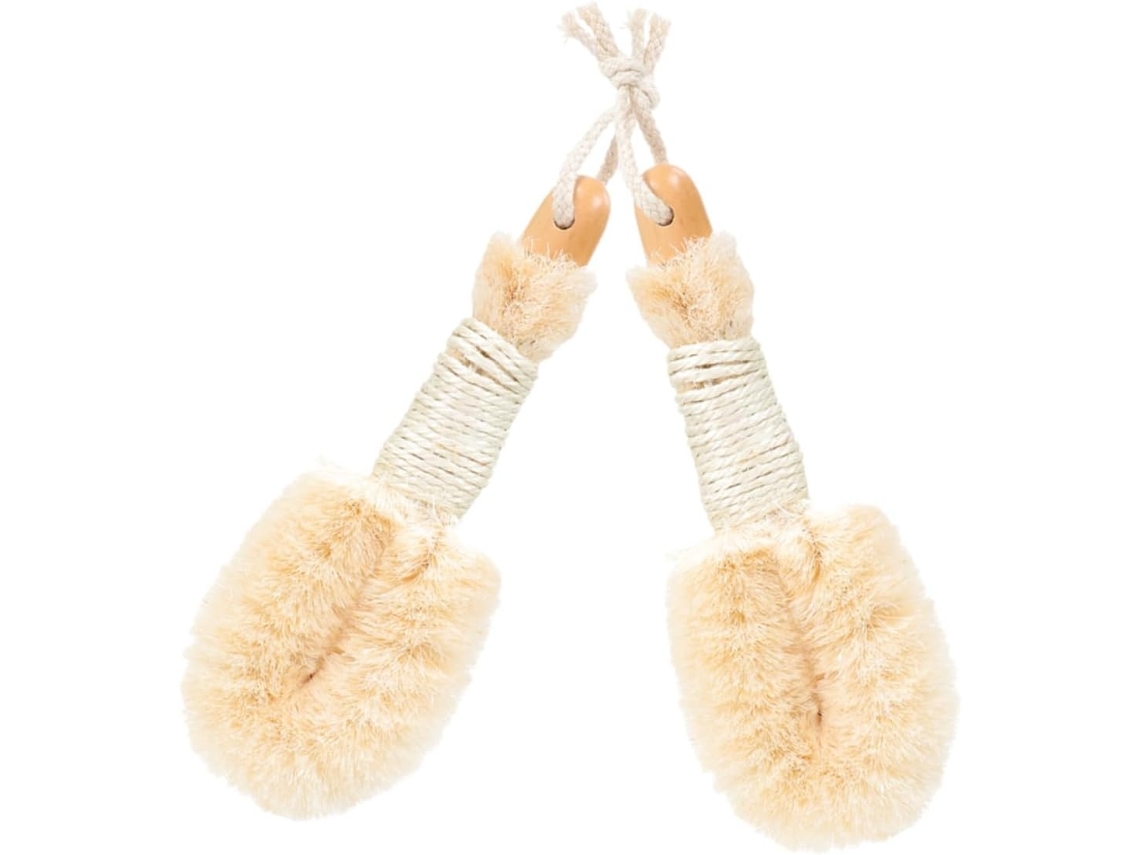 Lurelia Escova Corporal De Sisal De Cuidado Corporal, Fibra De Sisal, Pega Ergonómica E Escovagem A Seco, Uso Diário Prático