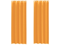 Voile Curtain, Voile Curtains Vidaxl Laranja Tecido (140 X 260 Cm)