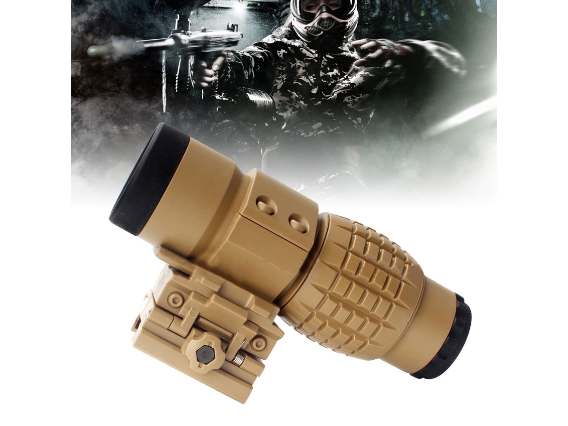 Lupa 3x com Suporte para Telescópio de Pontilhado e Mirilha S/MARCA