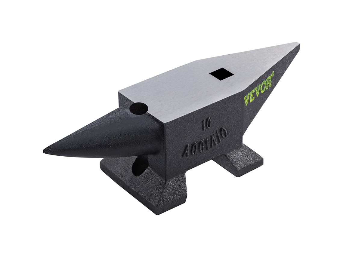 VEVOR Bigorna de Aço Fundido 22 Lb 10 kg Bigorna de Ângulo Único com Grande Mesa de Trabalho e Base Estável