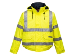 Jaqueta Bizflame Rain De Alta Visibilidade - Resistente A Chamas E Antiestática Laranja / 4xl