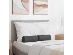 Vidaxl Almofadas De Apoio 2 Pcs Cinza Escuro Ø 15 X 40 Cm
