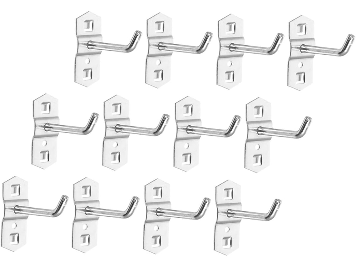 Conjunto De 12 Ganchos Metálicos Para Painel Perfurado, Ideais Organiz