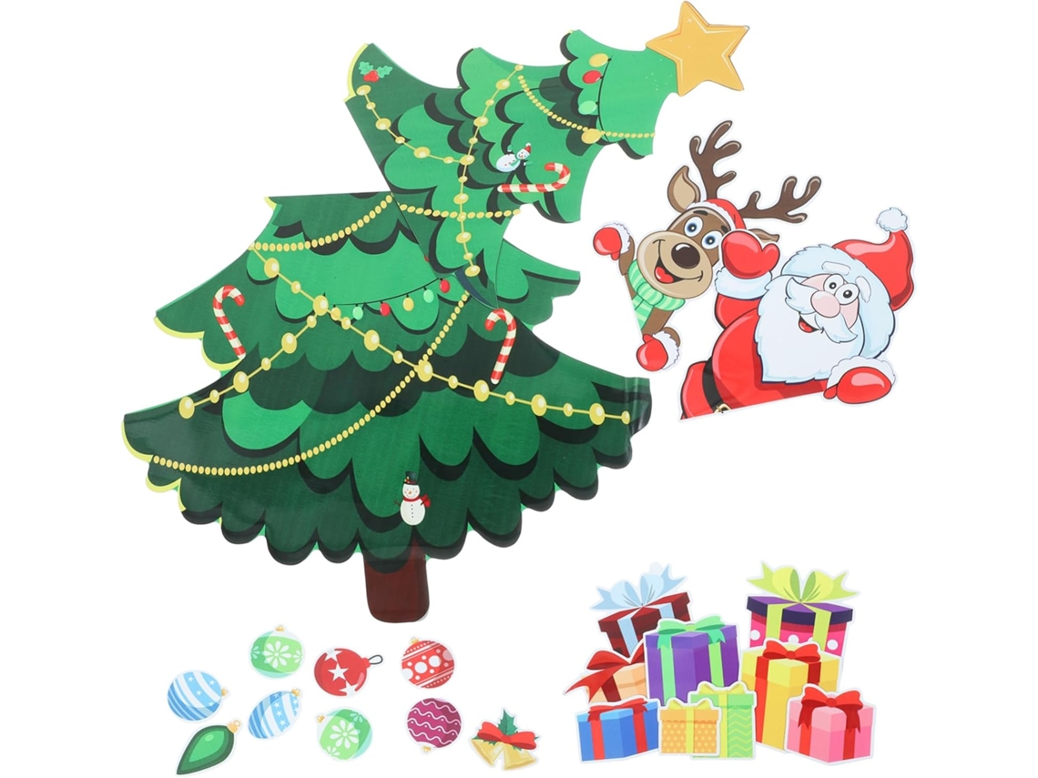Adesivo Magnético De Natal Heallily Para Geladeira Árvore