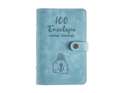 Desafio De Economia Com 100 Envelopes, Caderno Orçamentário A6 De Couro Pu, Sistema Organizador De Dinheiro, Presente Ideal