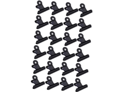 Exceart Conjunto de 60 Clips Metálicos para Escrita, Fixação e Armazenamento, para Mesa e Casa, Preto