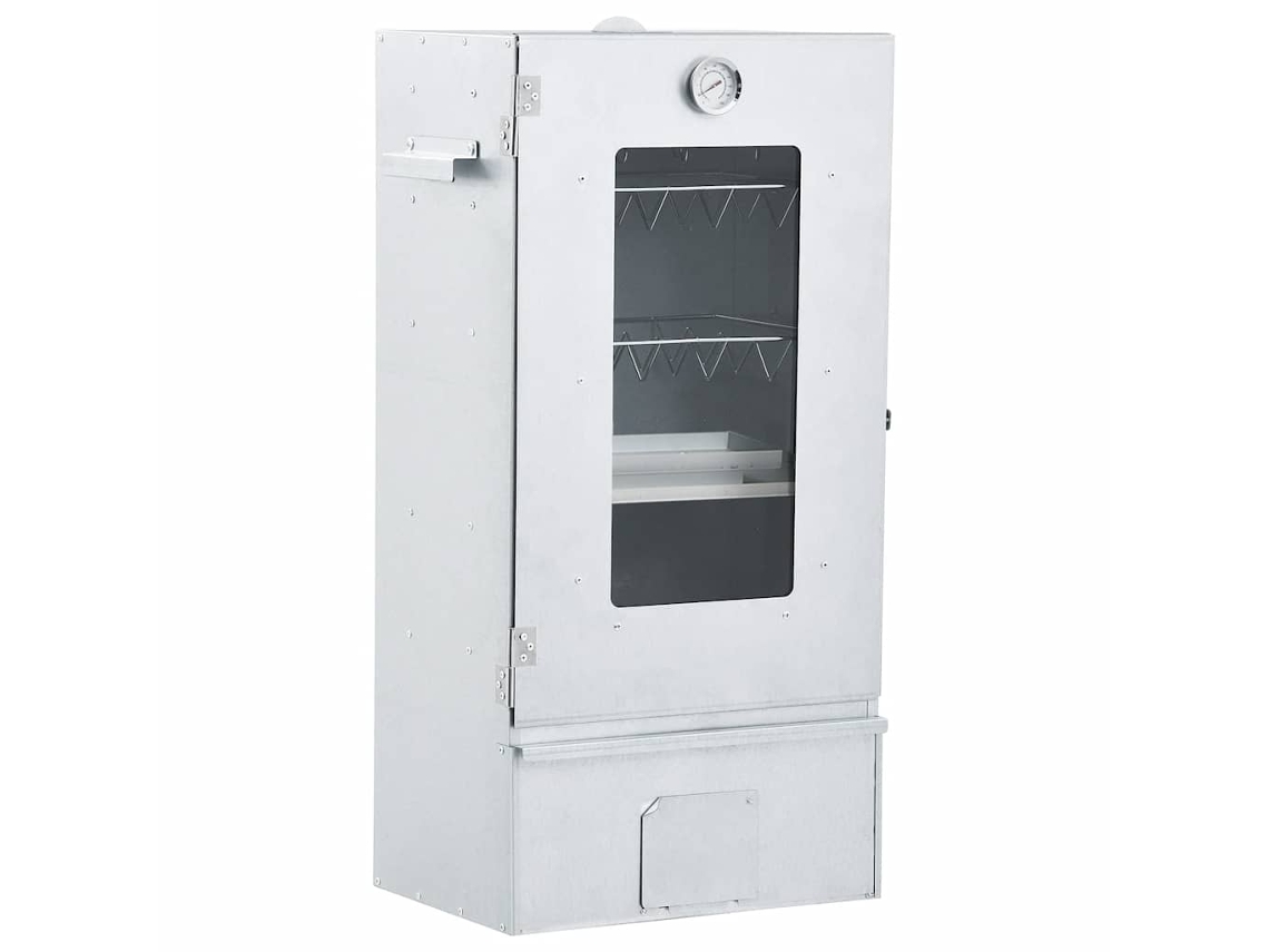 Vidaxl Defumador De Forno C/ 1 Kg De Aparas De Madeira 44,5x29x83 Cm
