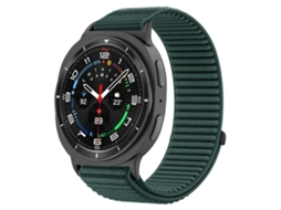 Bracelete para Samsung Galaxy Watch 8 / 8 Classic Nylon Trançado com Fecho de Velcro Verde abeto XIAOMOYU