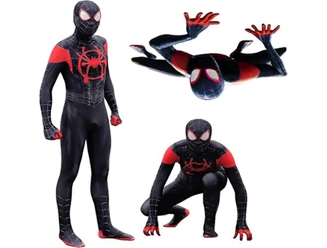 Miles Spider Man Cosplay Traje Festa Macacão Ajustado Roupas Adulto Super-herói Traje Marveluyt