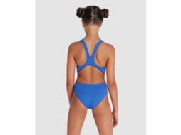Fato de Banho de Menina para Natação ARENA Peça Team Tech Azul (6/7 anos)