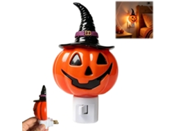 Luminária Noturna De Abóbora, Abajur Halloween Em Formato Chapéu Bruxa