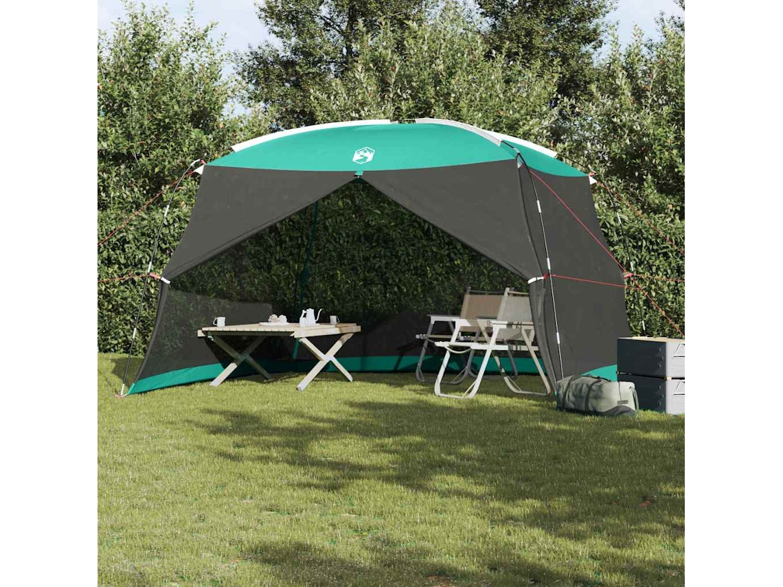 Vidaxl Tenda Mosquiteira Com Telhado Verde Do Mar 380 X 380 X 225 Cm