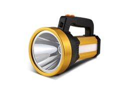 Lanterna Led Recarregável, À Prova Dágua Ipx4, Lanterna Portátil Para Acampamento, 10.000 Mah, Dourada Olysi Shop