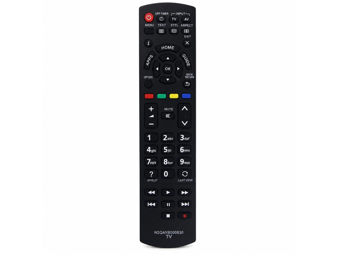 Comando À Distância Para Tv Compatível Com Panasonic N2qayb000830, Sem Configuração