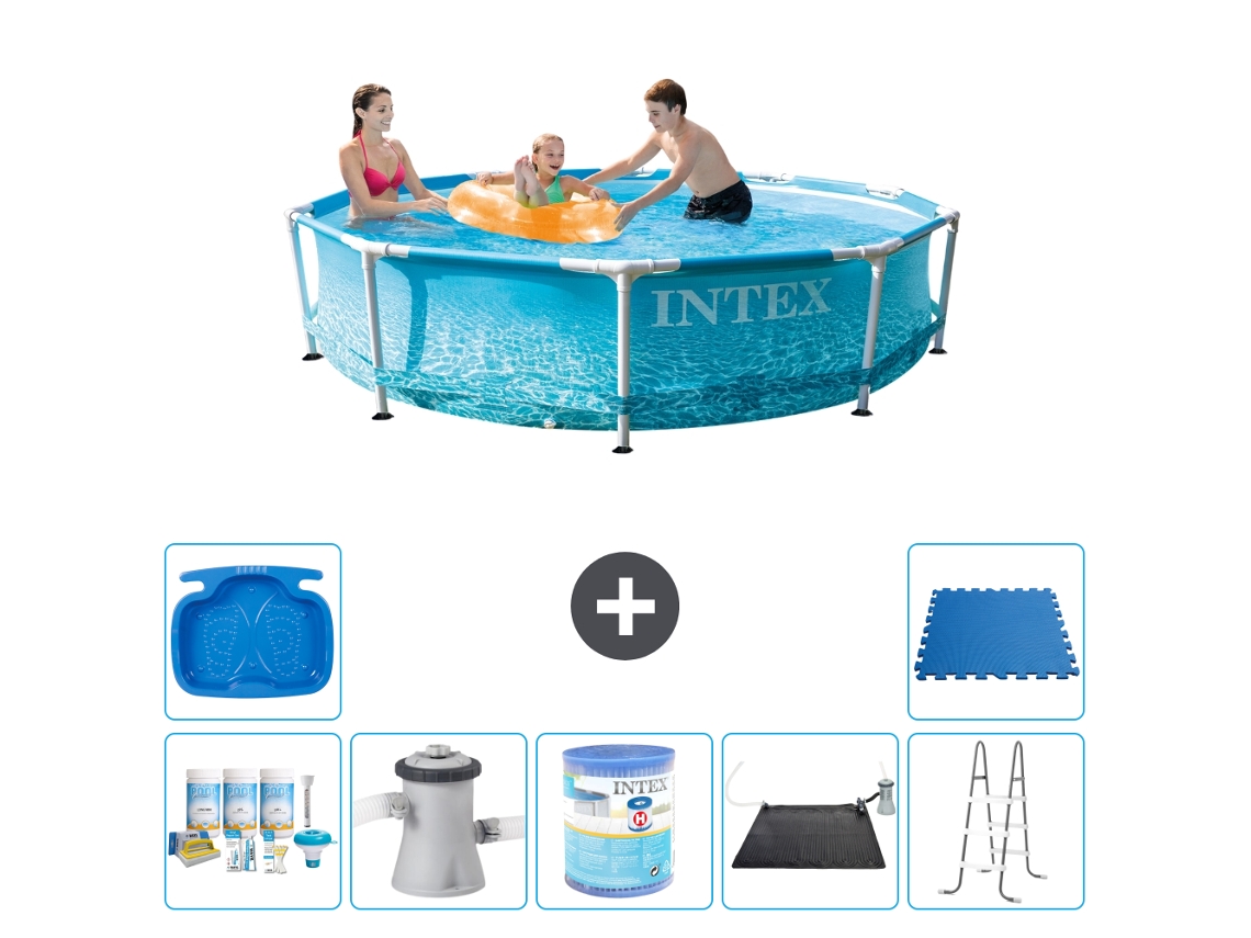 Intex Piscina Com Estrutura Redonda - 305x76 Cm - 8-peças S31320