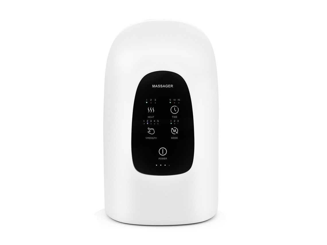 Novo Massajador De Mãos Com Aquecimento, Compressão Por Ar, Acupressão E Amassamento. Alivia A Dor Eficazmente Branco. Sfushos
