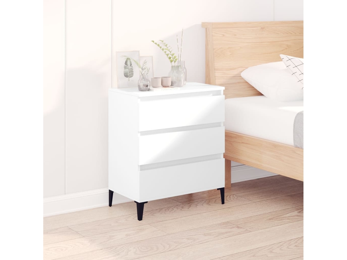 Vidaxl Aparador 60x35x70 Cm Derivados De Madeira Branco