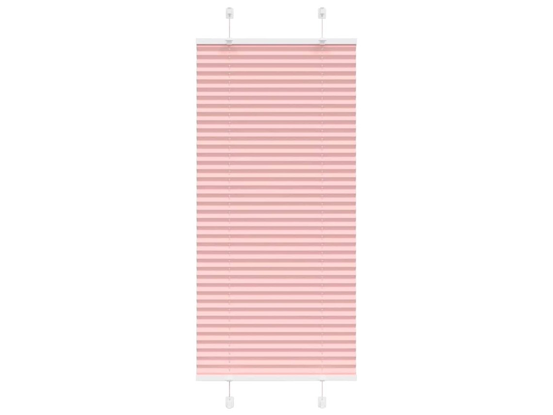 Vidaxl Rosa Plissada Cega 60x100 Cm Largura Tecido 59,4 Cm Poliéster