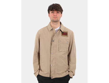 Casaco De Homem Barbour International Field Mod Workers Poliéster Bege (l)