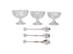 Conjunto 3 Taças Tulipa Pé LAXISCREED Transparente
