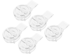 Conjunto De 5-fechos Acrílico Transparente Para Caixas E Porta Joias, Fecho Seguro, Resistente E Decorativo Para Portas