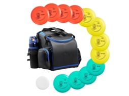 Conjunto Disc Golf 13 Discos Essenciais Putter Mid-range Driver Com Mini Marcador E Mochila Para Praticar Em Qualquer Local Tekmaquinas