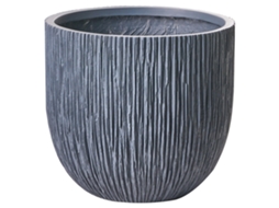 Maceta Beliani Hanyue De Mezcla De Arcilla Y Fibras Gris 42x42x39