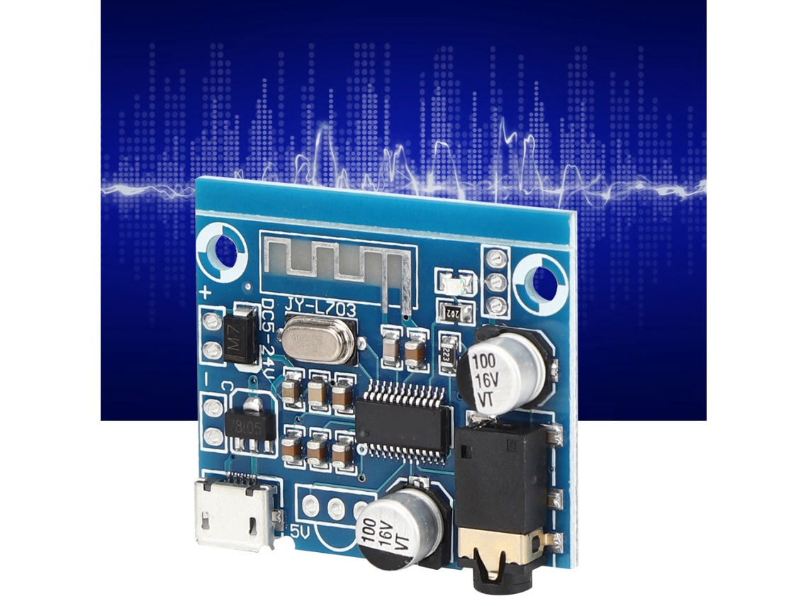 Módulo Receptor De Áudio 5.0 Mp3 Decoder Diy Para Auto: Amplificador De Alto-falante