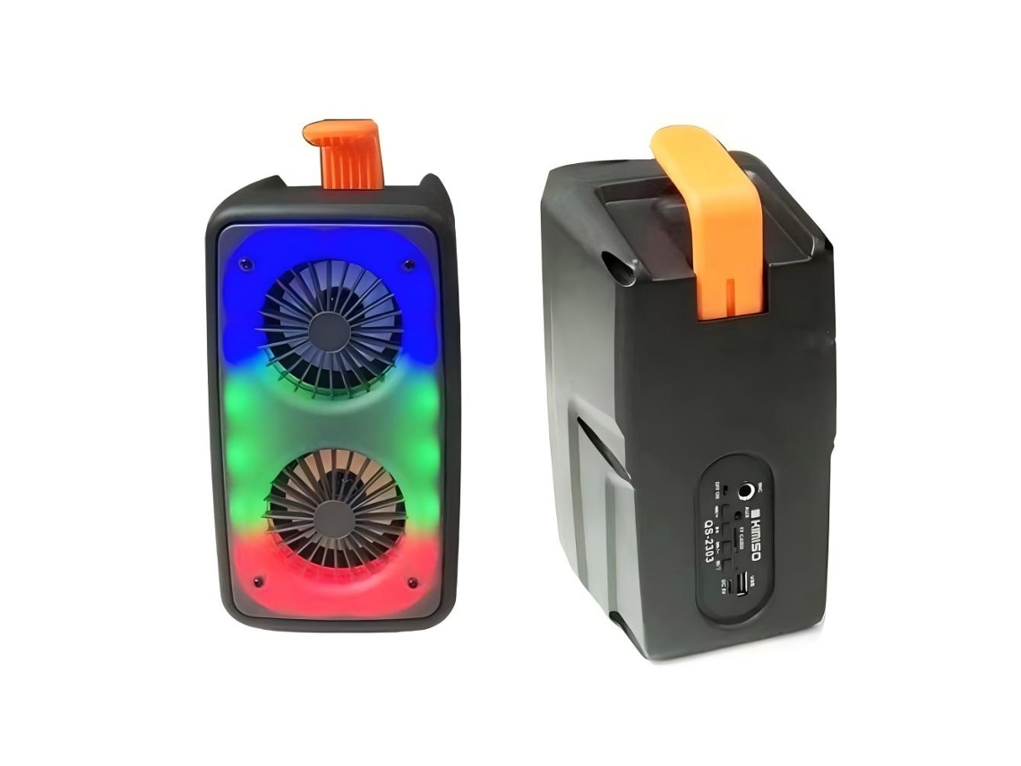 Coluna Bluetooth Kimiso Qs-2303(2000w Pmpo - Preto)