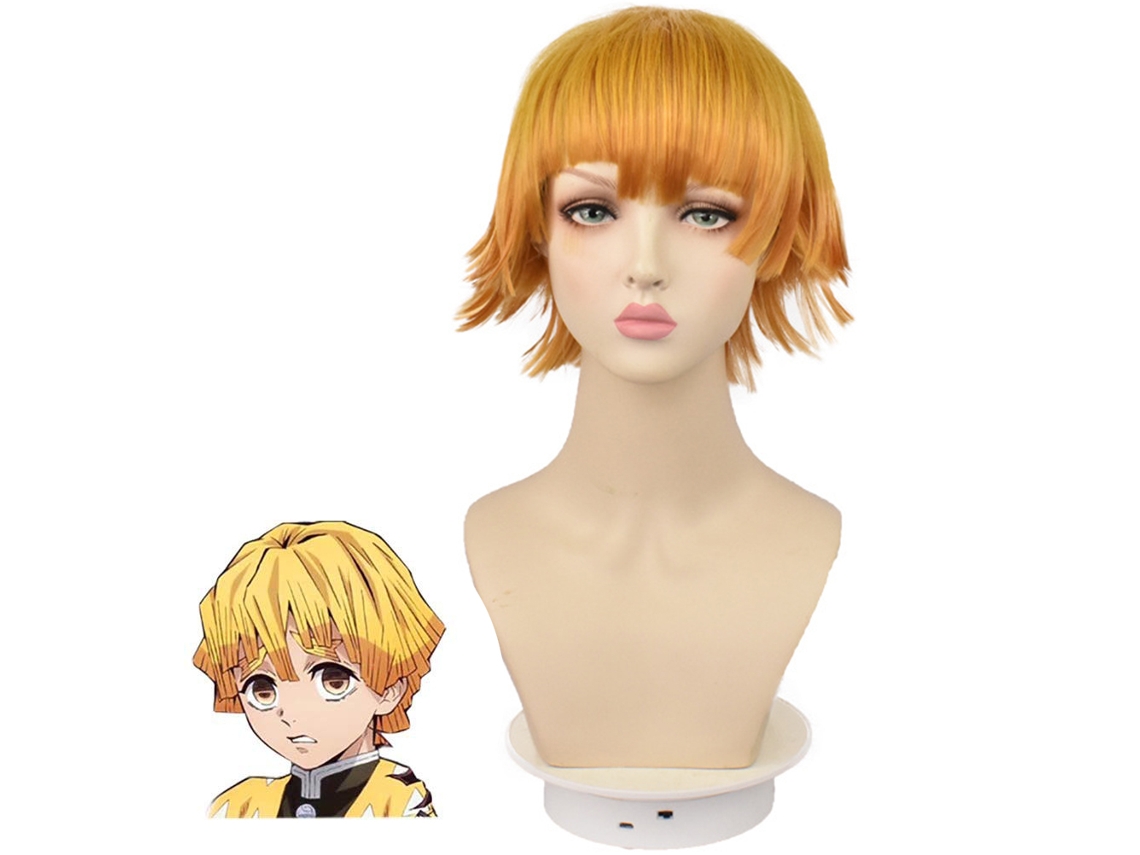 2026 peluca de Cosplay com Degradê para Personagens de Anime e Desenhos Animados Ajustável e Respirável