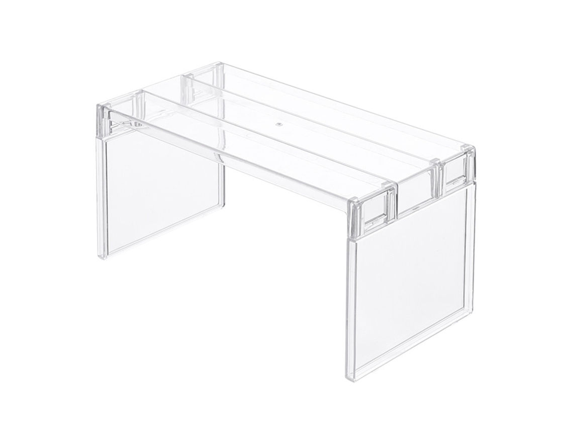Prateleira de Armazenamento Transparente Multifuncional Separador para Geladeira Cozinha Banheiro
