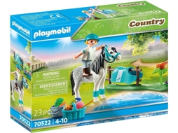 PLAYMOBIL Country: Amazona com pónei cinzento (Idade Minima: 4 anos - 23 peças)