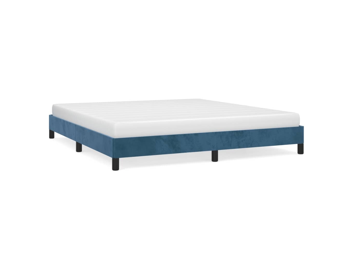 Bed Frame, Bed Frames Vidaxl Azul Veludo (180 X 200 Cm)