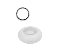 Aetheria anel Inteligente Fitness Tracker Resistente À Água com Modos Esportivos e Controle de Câmera Gestual Prata Tipo 8