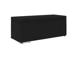 Maison Exclusive - Banqueta Preto 101 X 41 X 40 Cm Tecido E Madeira Engenharia