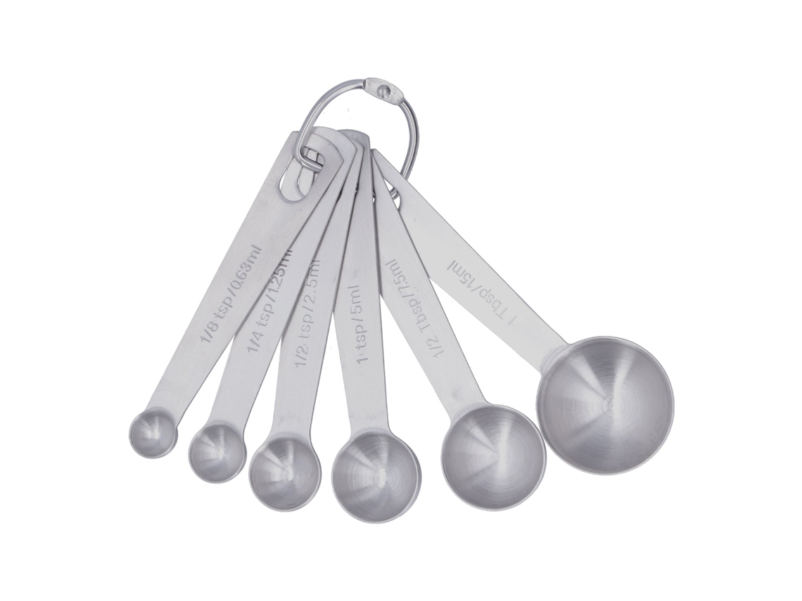 Colheres Medidas LAXISCREED 6 Peças Inox Cozinha