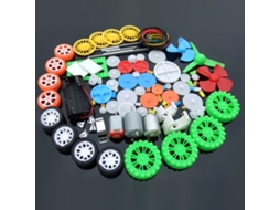 Kit De Motor Dc De 112 Piezas Com Engrenagens Plásticas, Suporte E Hélices Para Projetos Diy De Ciência