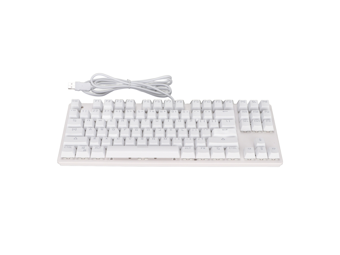 Teclado Mecânico Gamer com Fio 87 Teclas Interruptor Azul Rgb Iluminação Plug And Play