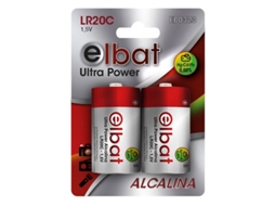 Pack de 2 Pilhas Alcalinas Lr20C ELBAT