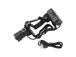 Rebe-lanterna Frontal Recarregável Led 3 Modos Ajustáveis 90° 90000 Lm Zoom Para Camping, Corrida Ao Ar Livre