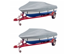 Vidaxl Cobertura Para Barcos 2 Pcs 427-488x173 Cm (cxl) Cinzento