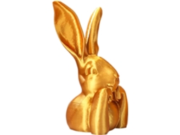Coelho Dourado Decorativo Estatueta Animal Impressa 3d Colecionável Decorar Quarto Estar Corredor Prateleira GOKOCO