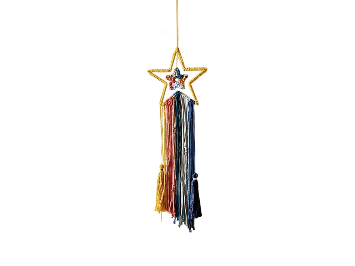 Tapeçaria de Estrelas, Lua, Sol e Pompoms LAXISCREED