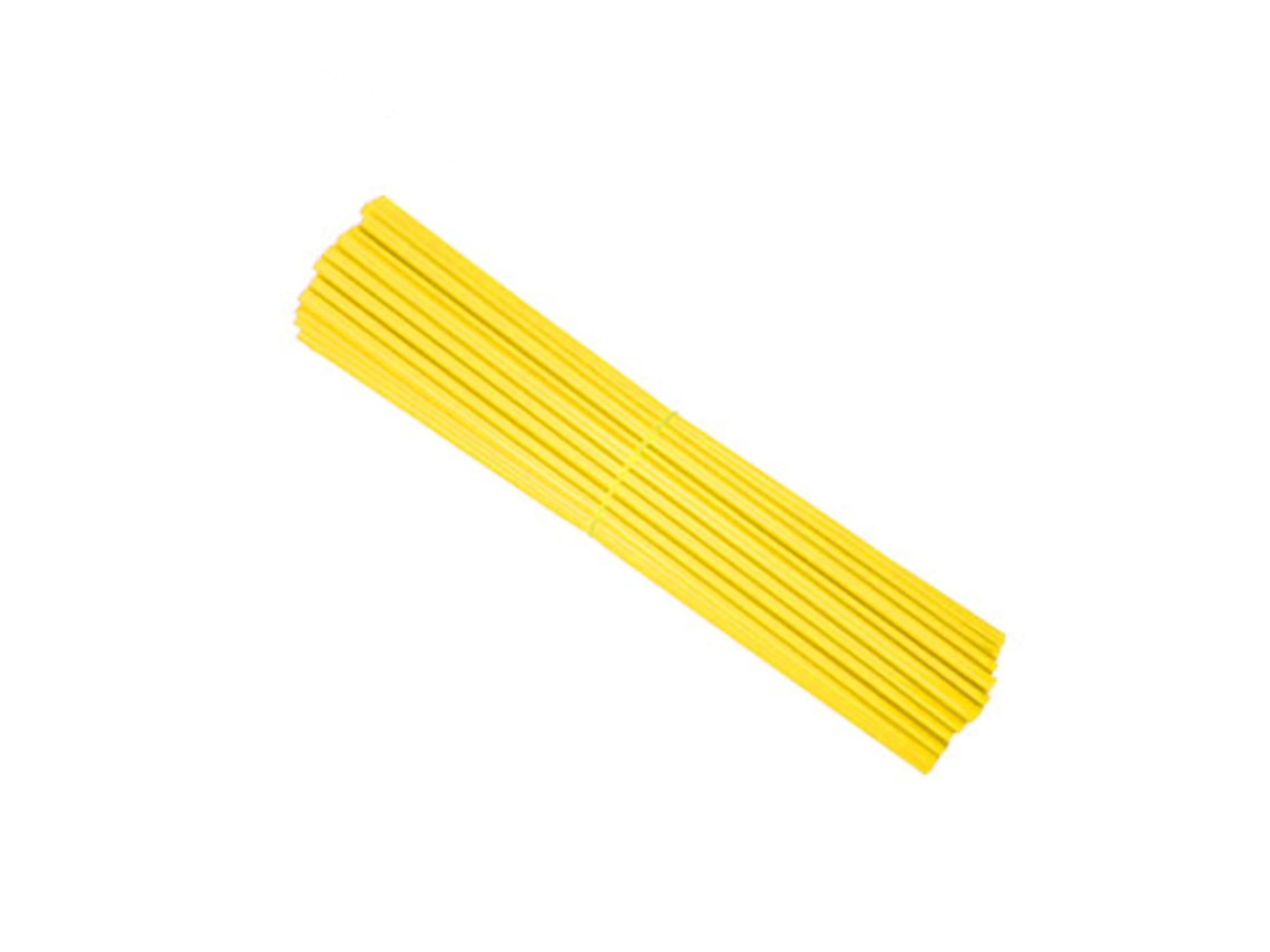 Capas de Raios Mali 72pcs 24cm Amarelo para Moto e Bicicleta