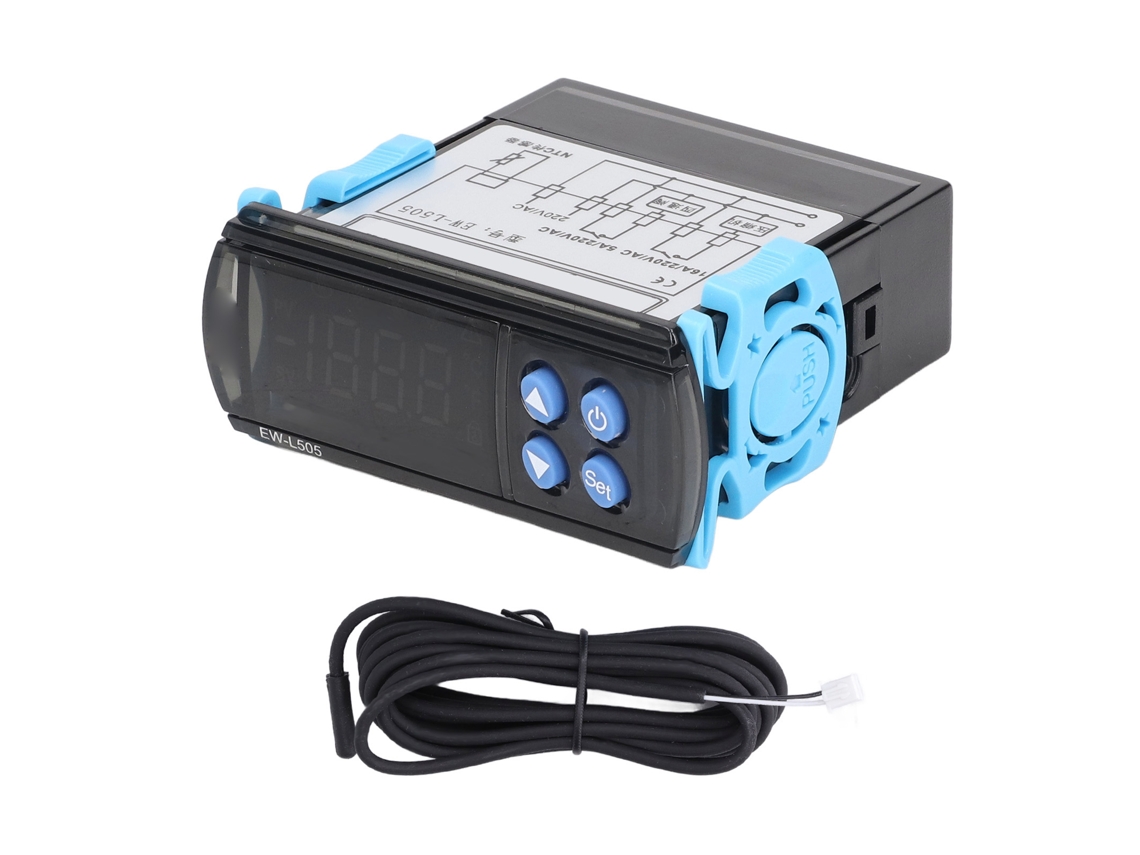 Controlador De Temperatura Com Alarme De Sobre.temperatura E Proteção De Atraso Termostato Eletrônico Ac220v