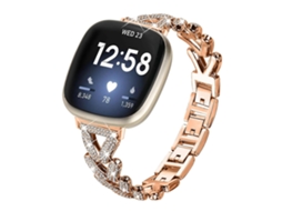 Pulseira De Relógio De Metal Com Diamante Pequeno Xdfind